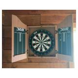Regulation dartboard with darts