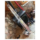 Solomon Seven snow skis with poles and boots size ladies 7 1/2