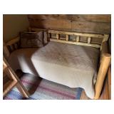Log single daybed