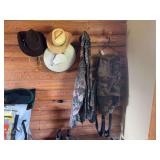 Cabela’s dry plus size large camo overalls and size extra large camo jacket - plus hats