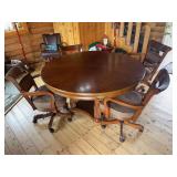 'Everything in Billiards' Imperial International gaming table with four rolling adjustable height chairs - 54 inches TABLE TOP TURNS OVER AND MAKES INTO POKER TABLE