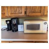 Sharp microwave, Cuisinart toaster, mr. coffee coffee maker