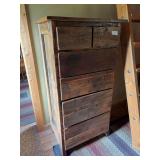 Barnwood style chest of drawers 32 x 21 1/2 x 60