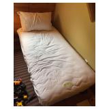Two single beds and large table lamp - stair carry required