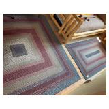 Three matching area rugs 4 x 6 7’ x 7 and 5 x 8
