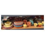 Dishes of all kinds and sorts and colors and….