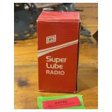 FS Super Lube Oil can transistor radio