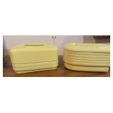 Two Hall China Co made exclusively for Montgomery Ward & Co refrigerator dishes