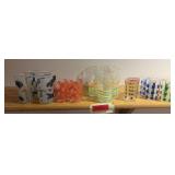 Various pieces pattern glass includes Kraft Swanky Swigs