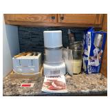 Toaster, yogurt maker, food slicer and zyliss mandoline