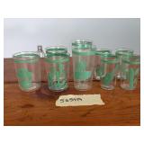 Fiesta Mexicana go-along glasses, (9) green
