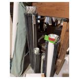 Quantity of bungee cords, very neatly stored