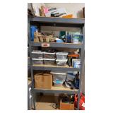 Metal shelf unit and contents-FULL of stuff for the computer gurus!