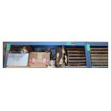 2 wooden egg crates and LOTS AND LOTS of dividers