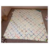 83 x 74 Nine patch quilt