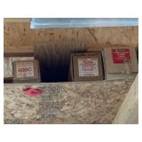 Three boxes/rolls poly sheeting as shown