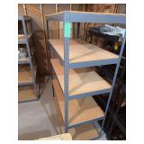 Metal shelf unit 24Dx 48L x 72H Bring your own tools to dismantle PICK UP WEDNESDAY, 10AM
