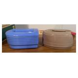 Two Hall China Co made exclusively for Montgomery Ward & Co refrigerator dishes