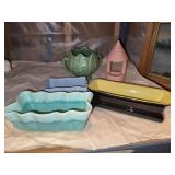 Five pieces of pottery