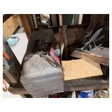 Plane, wrenches, toolbox, etc