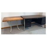 30 x 60 steel desk and folding table