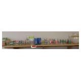Various pieces pattern glass, includes Kraft Swanky Swigs