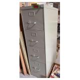 Four drawer letter file cabinet