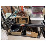Auto belts, balls, trailer wire, oil pans, oil cans, etc