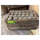 Artesian beer case and bottles