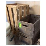 2 Cosley Dubuque Ia beer crates and wood crate