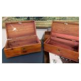 Two Lane dresser boxes, Dubuque and Mount Pleasant