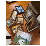 Multiple pieces nature themed art