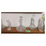 Eight decanters