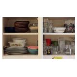 Drinking glasses, CorningWare, Oneida dinner plates and more