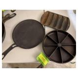CI cornbread pans and griddle