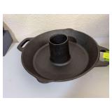Emeril cast iron double handled angel food cake pan