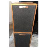 Pair Klipsch KG 1 Oiled Oak speakers 9 x 13