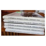 Five Dubuque hard bound books-Dubuque the Birthplace of Iowa Vol I-V