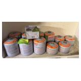 (7) 15.5oz and (4) 7.75 oz butane/propane cylinders and  Coleman stove
