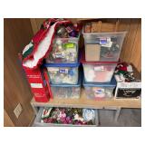 8 totes of Christmas decor
