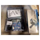 Dremel tool and 4' angle grinder
