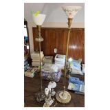 2 floor lamps and 2 table lamps