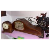 Howard Miller battery operated clock, Imperial electric mantle clock, battery operated plastic cuckoo clock