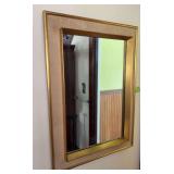 28x38 gold framed wall mirror