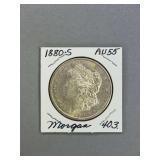 Morgan Silver dollar 1880 S