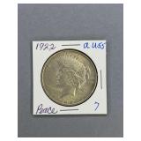 Peace Silver Dollar 1922