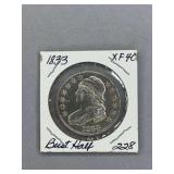 Capped Bust Half dollar 1833