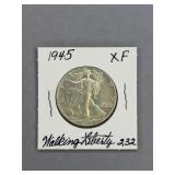 1945 Walking Liberty Half Dollar