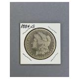 Morgan Silver dollar 1884 S