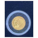 1912 $2.50 Gold coin